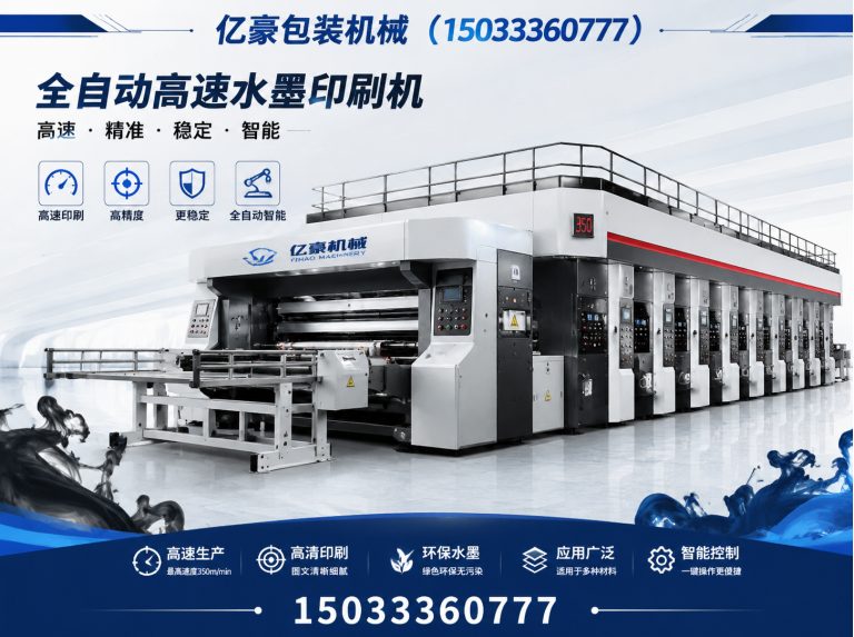 盐山县高速高清水墨印刷机展示图